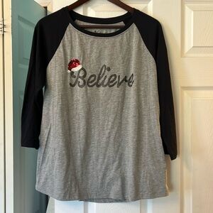 Natural reflections three-quarter sleeve shirt